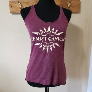 Desert Canvas Maroon Tank Top